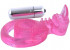 Розовая вибронасадка со стимулятором клитора "Язычок"