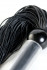Черный мини-флоггер с резиновыми хвостами - 26 см.