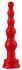 Красный анальный стимулятор-ёлочка - 14,5 см.