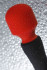 Черно-красный двусторонний вибромассажер Black&Red - 21 см.