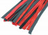 Красно-черная плеть с плетением "турецкие головы" - 60 см.